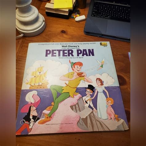 Media Walt Disneys Story And Songs From Peter Pan Lp Vintage Usa