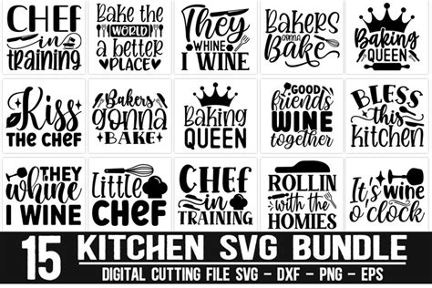 Kitchen SVG Bundle - High Quality Designs