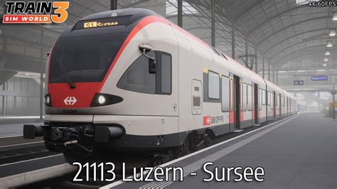 21113 Luzern Sursee S Bahn Zentralschweiz RABe 523 Train Sim