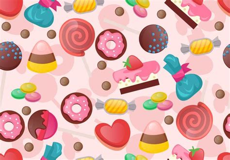 Seamless Pattern Of Sweet Candy 146483 Vector Art At Vecteezy