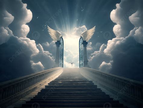 Heaven Stone Ladder Ascension Background Lineage Stone Ladder