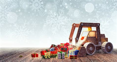 Excavator Christmas Stock Illustrations Excavator Christmas