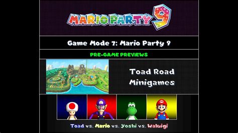 Chrisvortexx Mario Party Previews Toad Road Minigames Toad Vs