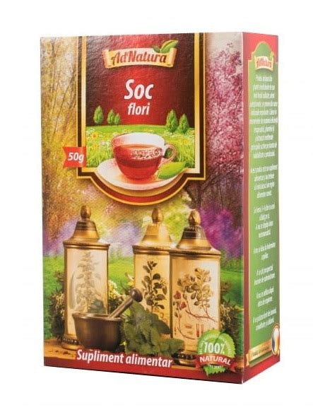 Ceai Din Flori De Soc 50g AdNatura Dr Max Farmacie