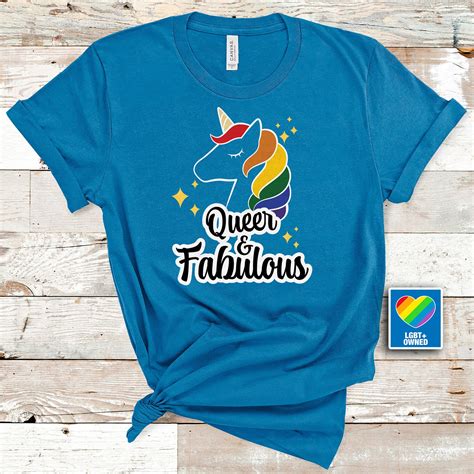 Queer Fabuloso Gay Pride LGBTQ Camisa Camisa De Orgullo Etsy