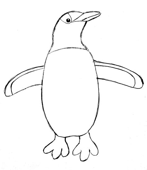 penguins how to draw 2