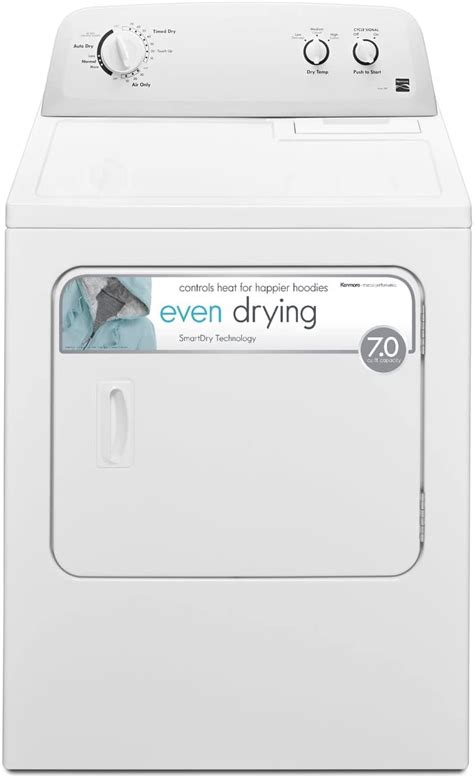 Kenmore Electric Dryer With Smart Drywrinkle Guard 7 Cu Ft Capacity 43 H X 29 W X 28 D