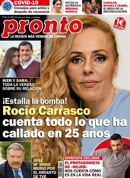 Rocío Carrasco protagonista de la portada de Pronto