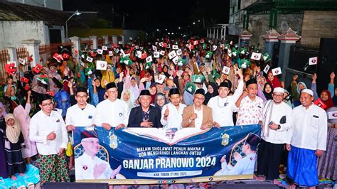 Doakan Ganjar Pranowo Di Pilpres 2024 Pendukung Gelar Acara Malam