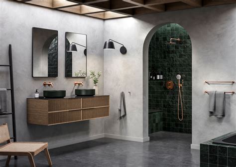 Concealed Brushed Copper PVD Silhouet HS1 Concealed Shower System