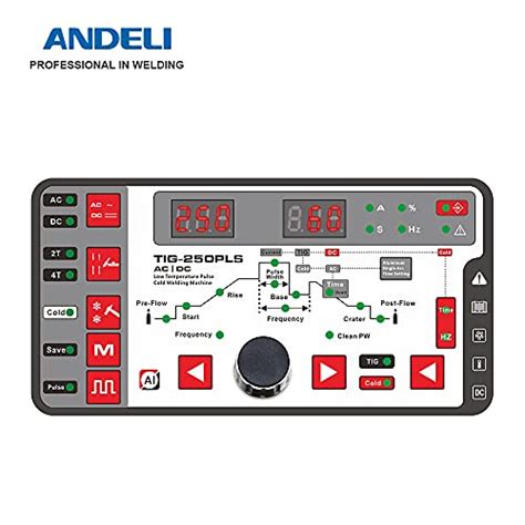 ANDELI 110V 220V 200AMP Aluminum Tig Welder AC DC Tig Welder With