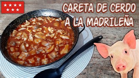 Careta De Cerdo A La Madrile A En Salsa Receta Muy Sencilla Paso A