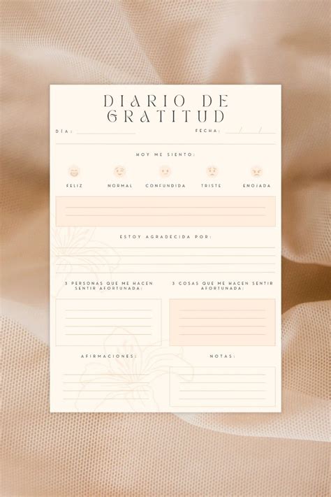 PLANNER DIARIO DE GRATITUD Planner Template Vision Board Collage