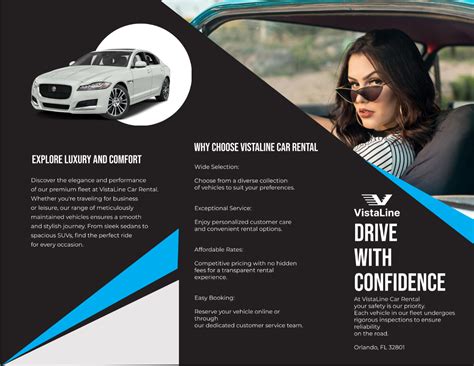 car rental digital brochure template  edit