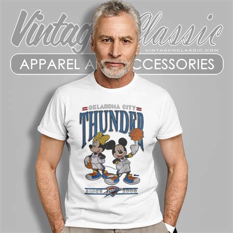 Vintage Oklahoma City Thunder Minnie Mickey Shirt Vintagenclassic Tee