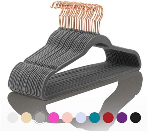 Zober Premium Velvet Hangers Pack Of Heavyduty Non Slip Velvet