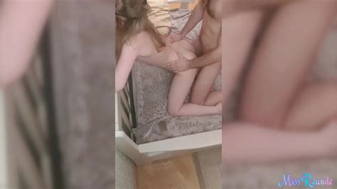 Girl Sucks Deep Dick Fucks In Different Poses And Creampie Blowjob Porn Feat Miss Raunde