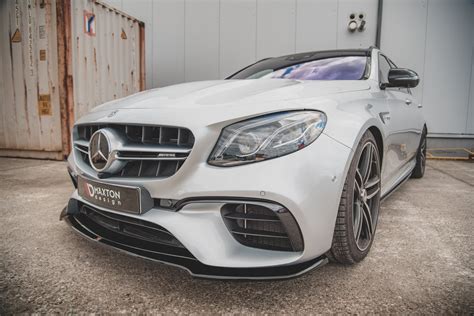 Mercedes E Class E63 Amg W213 S213 Front Splitter V1 Maxton Design Canada