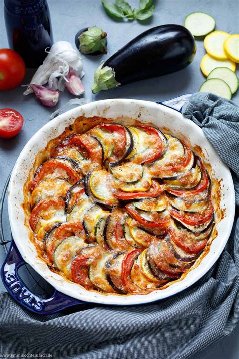 Ratatouille Aus Dem Ofen Mit Mozzarella Emmikochteinfach Hot Sex Picture