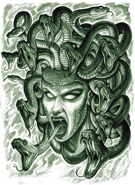 The Terrifying Face Of Medusa By Nahuel4990 On Deviantart