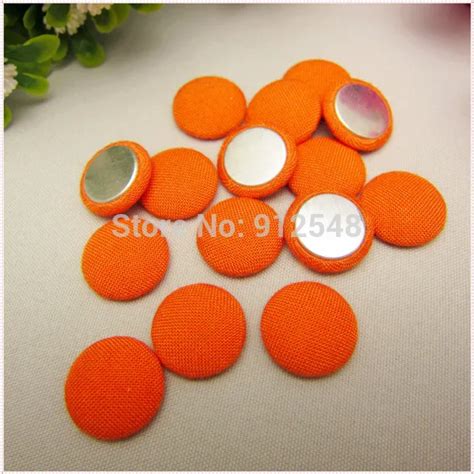 50 pcs 15mm Solid Fabric Covered flat back Buttons, Cloth Covered Buttons, garment accessories ...