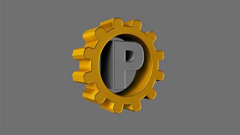 Download Letter P Gear Icon Wallpaper | Wallpapers.com