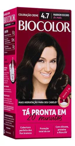 Tintura De Cabelo Colora O Creme Marrom Escuro Biocolor Mercadolivre