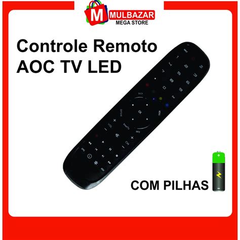 Controle Remoto Tv Led Aoc Le32d1440 Le39d1440 Shopee Brasil