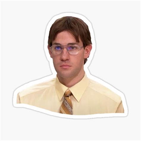 Face Stickers, Quote Stickers, Printable Stickers, The Office Jim, The ...