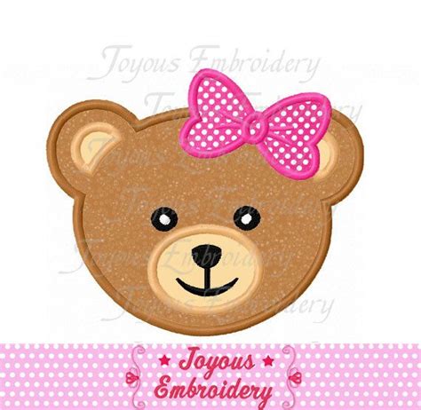 Teddy Bear Appliquebordado De Osodise O De Teddy Etsy Espa A