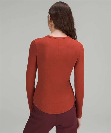 Lululemon Hold Tight Long Sleeve Shirt Cayenne Lulu Fanatics