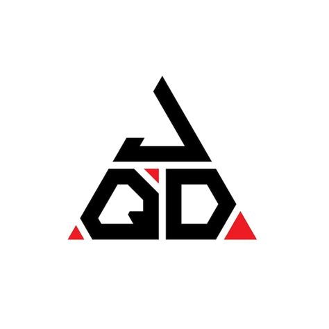 Diseño De Logotipo De Letra Triangular Jqd Con Forma De Triángulo