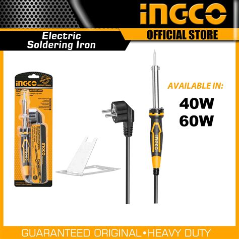 Ingco Electric Soldering Iron W Straight Tip Head Industrial Power