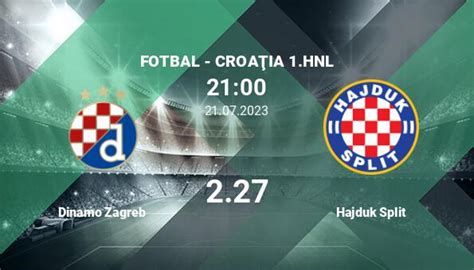 Dinamo Zagreb Vs Hajduk Split Ponturi Pariuri Fotbal C