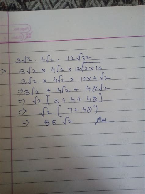 Solve The Question 3√2×4√2×12√32