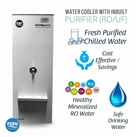 Nav Stainless Steel Chillpure 40L Water Cooler With Purifier 320W