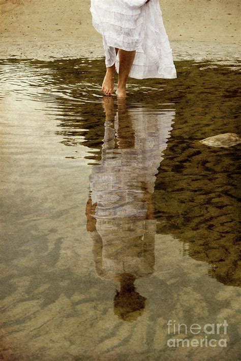 Reflection Of Woman In Water Photograph By Clayton Bastiani Fine Art