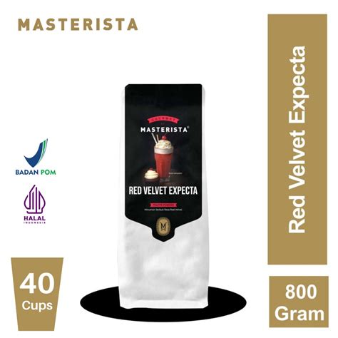 Jual Bubuk Minuman Masterista Red Velvet 800gr Bubuk Minuman Rasa Red