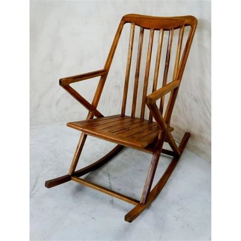 Brown Teak Wooden Rocking Chair Without Cushion At Rs In Chennai