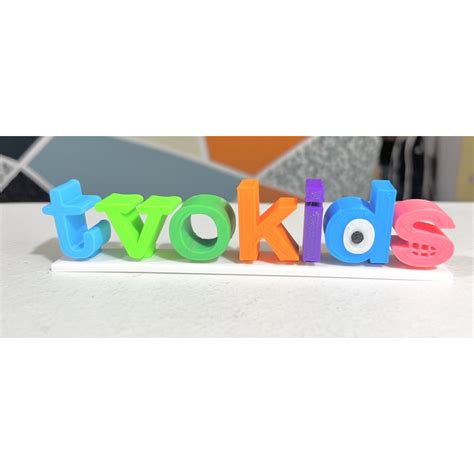 Tvokids Style Logo 3d Printed Letters 3d Printing Custom 44 Off