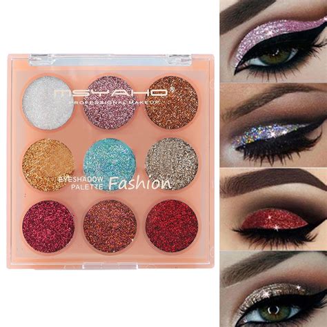 Cfxnmzgr Pro Beauty Tools Eyeshadow Jiugongge Eye Shadow Glitter