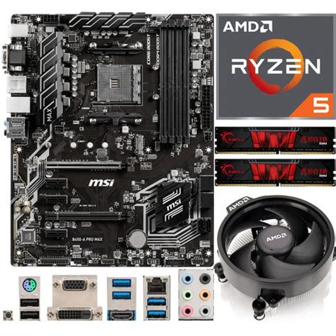 Aufrüstkit Amd Ryzen 5 5600x 6x 37ghz 16gb Ram Msi B450 A Pro Max Mainboard Arlt Computer