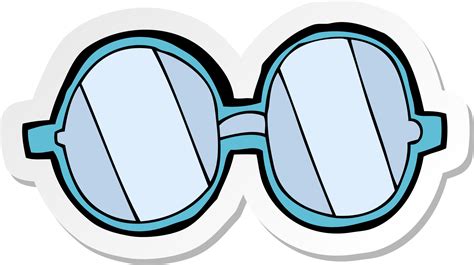 Sticker Of A Cartoon Glasses 45301529 Png