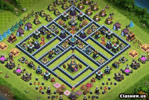 Town Hall 14 Th14 Wartrophy Base 155 With Link 3 2021 War