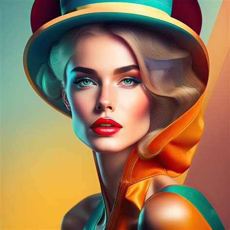 Premium Photo Vintage Retro Hipster Chic Woman Model Abstract Fashion