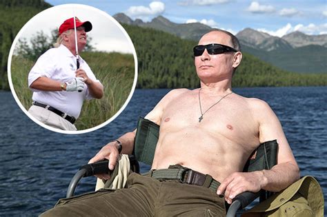 Vladimir Putin Poses Topless On Holiday While Donald Trump Goes On 17