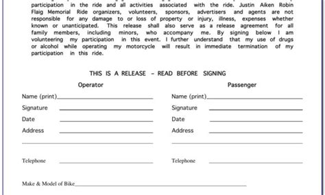 Bike Rental Waiver Form Form Resume Examples Pvmvqlpaj Within Bicycle