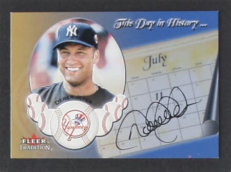 Fleer Traditions This Day Is History Derek Jeter New York Yankees