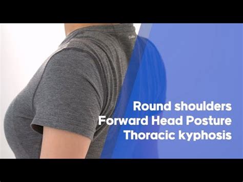 Round Shoulders Forward Head Posture Thoracic Kyphosis Daily