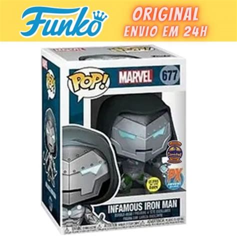 Funko Pop Infamous Iron Man Brilha No Escuro Exclusivo Halloween